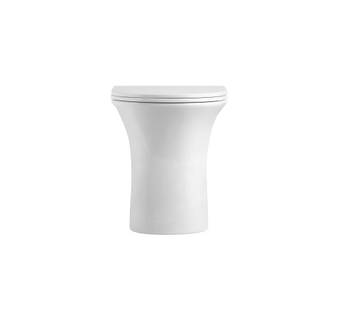 Унитаз приставной Agger AT01200 белый с сиденьем микролифт каскадный смыв - фото 5