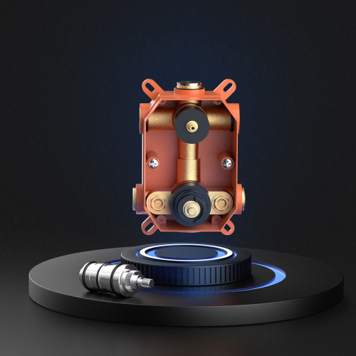 Душевая система Vincea VSFW-102TMB встраиваемая в стену с термостатом - фото 5