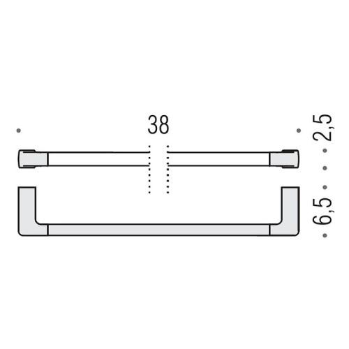 Полотенцедержатель Colombo Lulu B6209.CR - фото 2