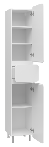 Шкаф-пенал Misty Чегет П-Чег-05035-01-1ЯП 35х34х195 напольный цвет белый - фото 4