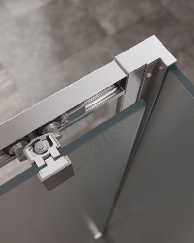 Душевой уголок Cezares MOLVENO MOLVENO-AH-11-120/90-P-Cr 120х90 стекло рифленое профиль хром глянцевый без поддона - фото 3