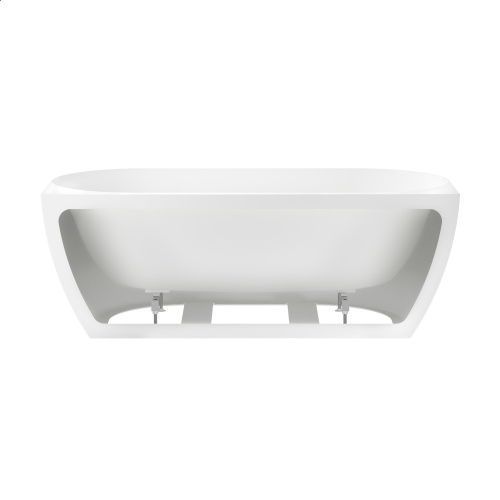 Ванна акриловая Wellsee Belle Spa 3.0 235901000 170х80 пристенная полукруглая с ножками - фото 3