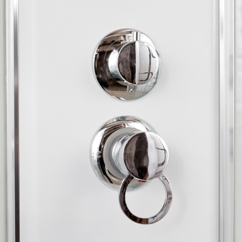 Душевая кабина AvaCan EM1580LED+GM 80х80 четверть круга с крышей ориентация универсальная - фото 5