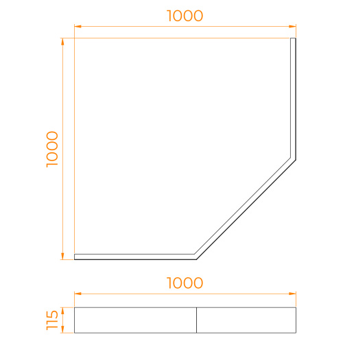 Экран фронтальный для поддона RGW 16230111-13 - фото 2