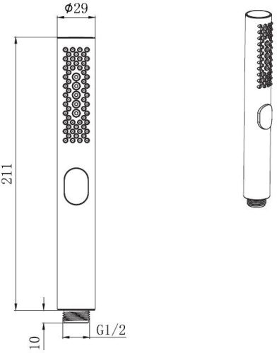 Душевая лейка Allen Brau Priority 5.31A20-GB золото - фото 2