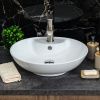 Раковина из сантехнического фарфора Melana 78197-805 50х40 накладная цвет белый 1 отверстие под смеситель