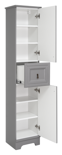 Шкаф-пенал Misty Лувр П-Лвр04035-1504П 38х31х179 напольный - фото 4