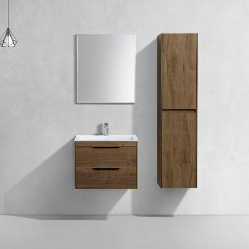 Тумба под раковину Vincea Chiara 2D VMC-2C2600TO 60х50 подвесная цвет коричневый - фото 2