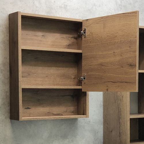 Зеркало-шкаф Comforty Марио 00-00004158CF 60х14х70 подвесной цвет дуб темный - фото 3