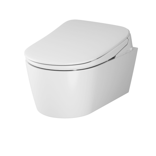 Унитаз подвесной Am.Pm Func C8F1702SC белый с сиденьем микролифт безободковый каскадный смыв - фото 2