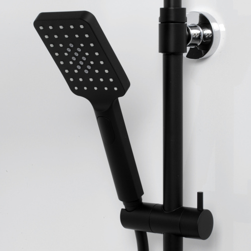 Душевая стойка WasserKRAFT BK11401CB настенная цвет черный - фото 4