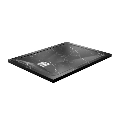 Душевой поддон WasserKRAFT Neime 19T 19T07 120х90 искусственный камень черный - фото 2