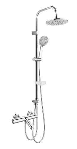 Душевая стойка Agger Thermo A2493500 настенная цвет хром с термостатом - фото 2