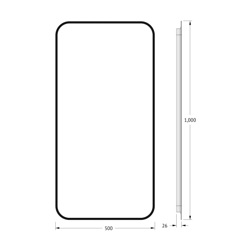 Зеркало в ванную Defesto AURA DF 2965 50х100 - фото 2