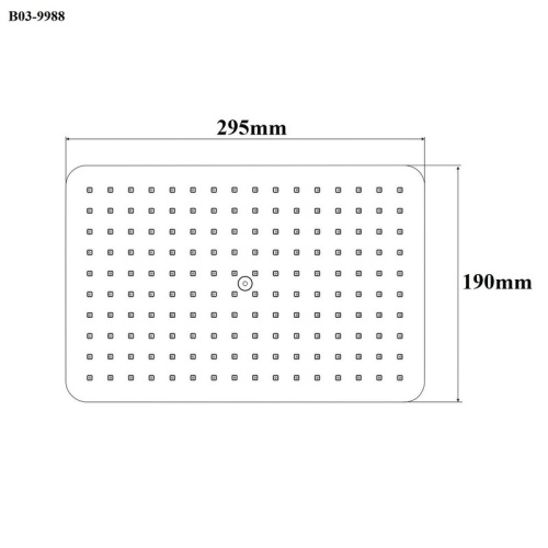 Верхний душ Bond Cube B03-9988 черный матовый - фото 2
