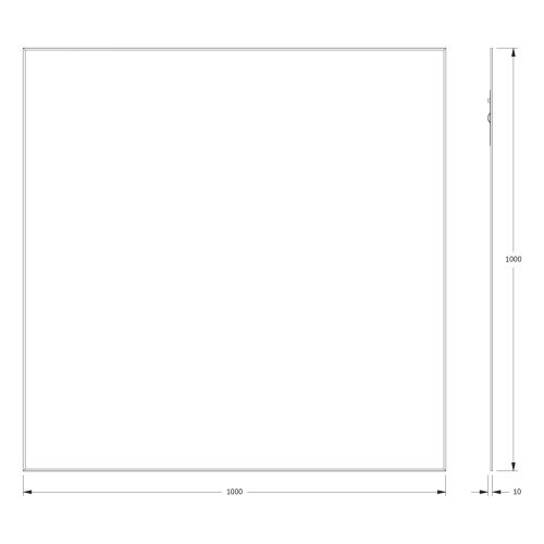 Зеркало в ванную Evoform Standard BY 0236 100х100 цвет хром - фото 2