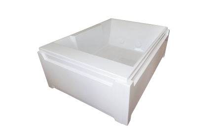 Ванна акриловая Royal Bath TRIUMPH RB665100SB 180х120 пристенная прямоугольная с каркасом