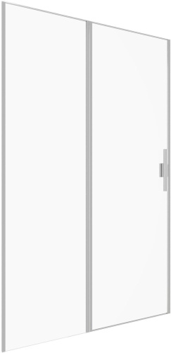 Душевая дверь Allen Brau Priority 3.31008.BA 120х200 стекло прозрачное профиль серебро брашированное - фото 5