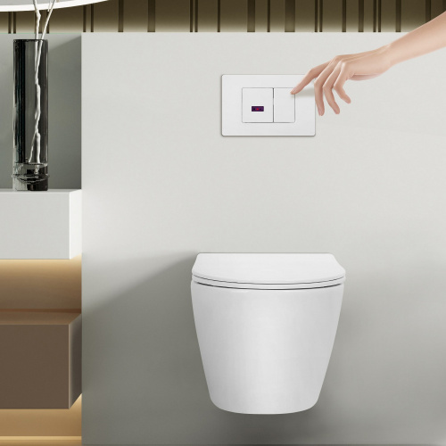 Клавиша смыва сенсорная Abber AC0122SMW цвет белый матовый - фото 2