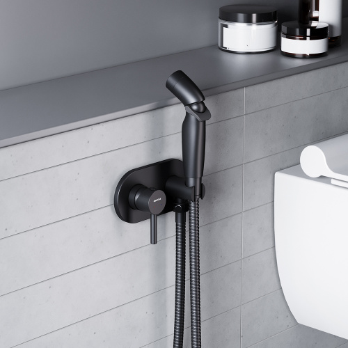 Гигиенический душ со смесителем Damixa Option 212000300 черный - фото 3