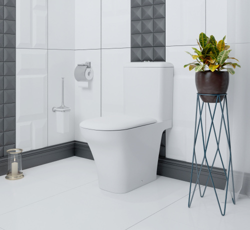 Унитаз-компакт напольный с бачком Lavinia Boho Bristol 3305001R белый глянцевый с сиденьем микролифт безободковый каскадный смыв - фото 5