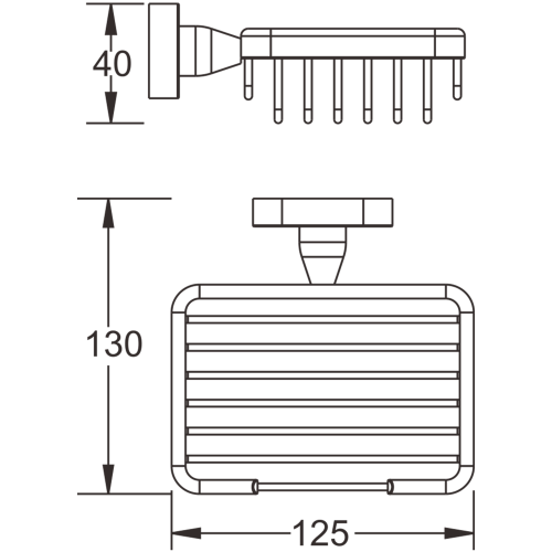 Мыльница BELZ B90502-1 - фото 3