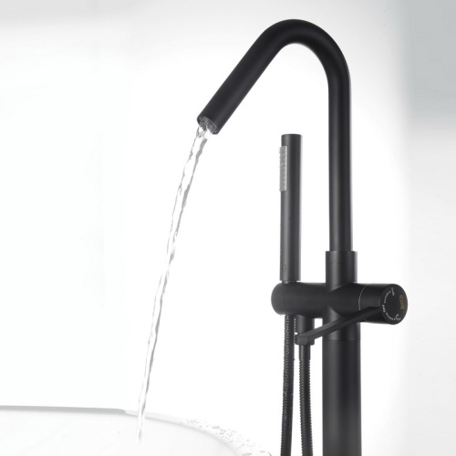 Смеситель Bond Circle B05-4988 напольный черный матовый - фото 4