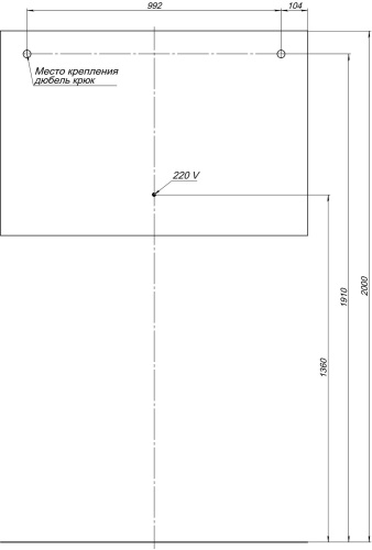 Зеркало в ванную Aquanet Гласс 00274009 120х80 цвет белый - фото 5