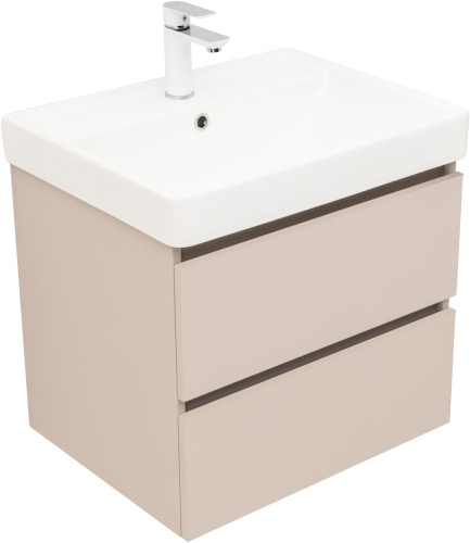 Тумба под раковину Aquanet Вега 2.0 00337941 58х47х50 подвесная цвет бежевый - фото 3