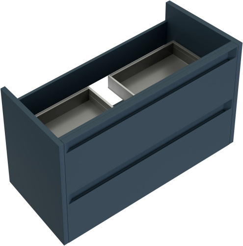 Тумба под раковину Allen Brau Fantasy 2.0 1.11001.BGM 2.0 80х46х62 подвесная цвет синий/серый - фото 5