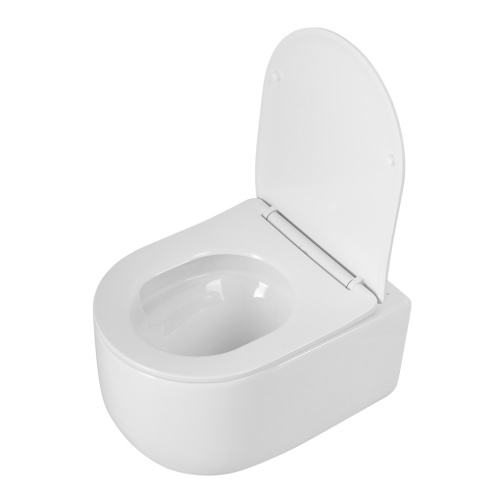 Унитаз подвесной BelBagno SOFT BB084CH-TOR/SC белый с сиденьем микролифт безободковый смыв торнадо - фото 2