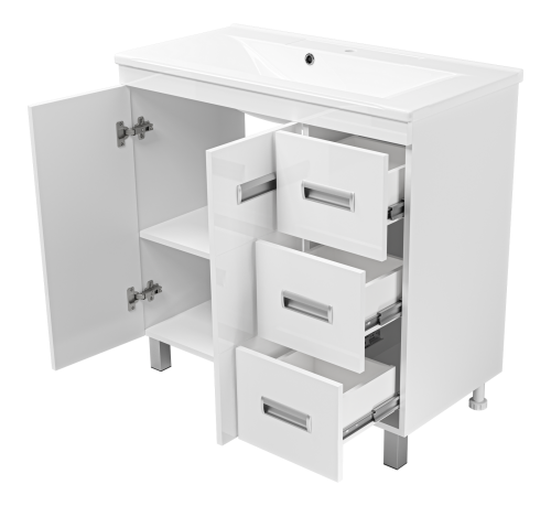 Тумба под раковину Misty Селена П-Сел01090-01Пр3Я 88х43х72 напольная - фото 4