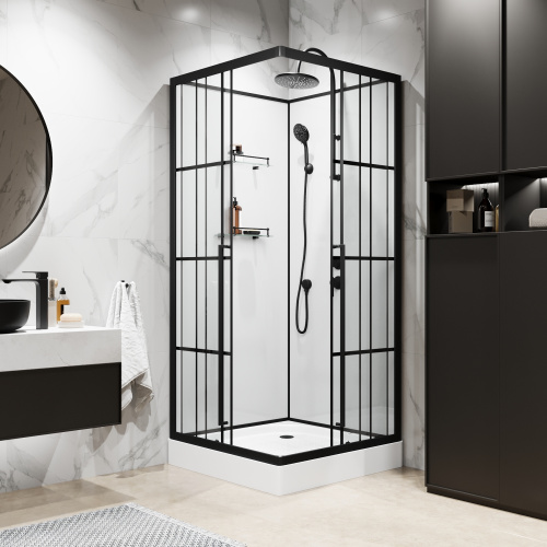 Душевая кабина Niagara Standart ST90/15QR/KL/BKT 90х90 квадратная без крыши ориентация правая - фото 4