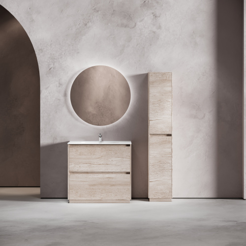 Тумба под раковину Sancos Libra Floor LB90FEG 89х45х84 напольная цвет дуб галифакс натуральный - фото 2