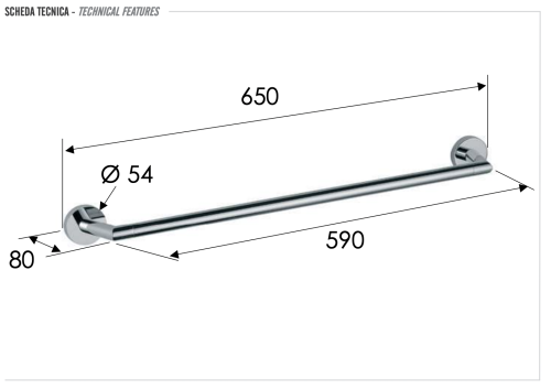 Полотенцедержатель Remer Guest GS30DO - фото 2