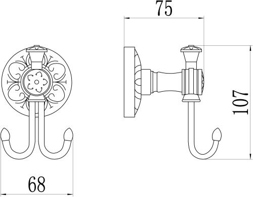 Крючок Savol S-005854B - фото 2