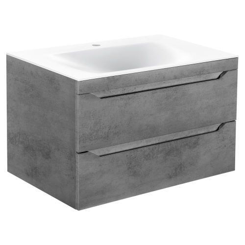 Тумба под раковину Vincea Fine VMC-2F800BT 80х50х50 подвесная цвет серый - фото 3
