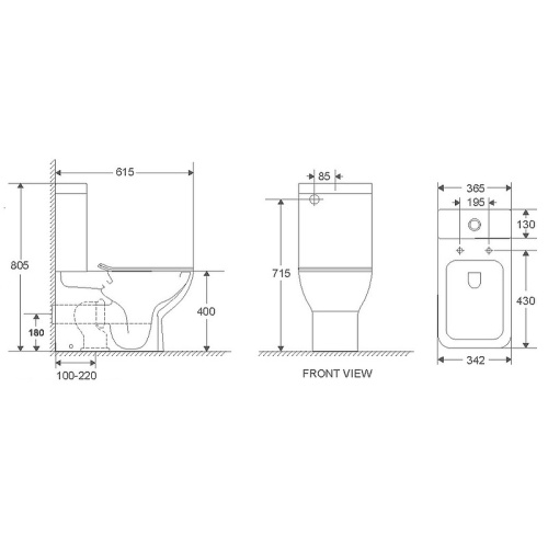Унитаз напольный с бачком WeltWasser WW INNBACH 001 GL-WT (10000009968) белый глянцевый с сиденьем микролифт безободковый душевой смыв - фото 2