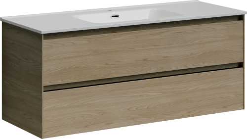 Тумба под раковину Sancos Cento CN120-1KE 119х45х50 подвесная цвет карпатская ель - фото 2