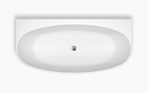 Ванна акриловая BelBagno BB83-1700-W0 170х80 пристенная овальная с ножками - фото 2