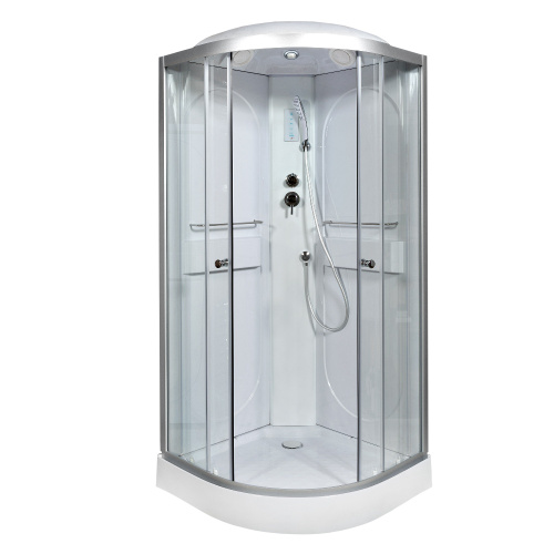 Душевая кабина AvaCan L608EL 80х80 четверть круга с крышей ориентация универсальная - фото 2