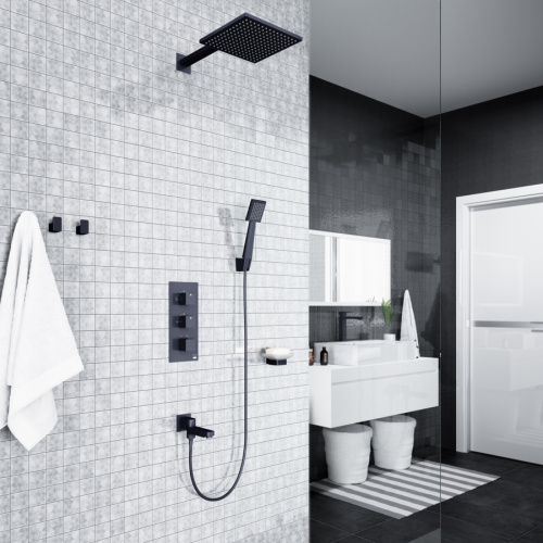 Душевая система Timo Tetra-thermo SX-0179/00SM встраиваемая в стену с термостатом - фото 2