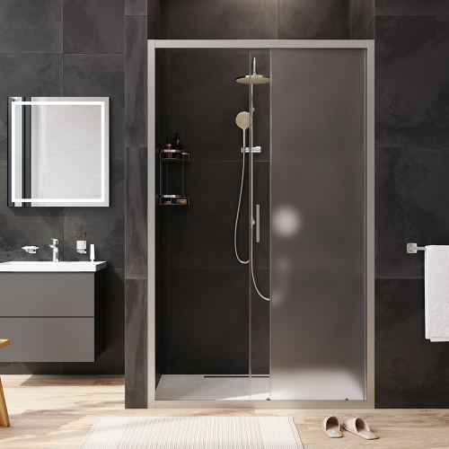 Душевая дверь Am.Pm Gem W90G-120-1-195MM 120х195 стекло прозрачное профиль хром матовый - фото 4