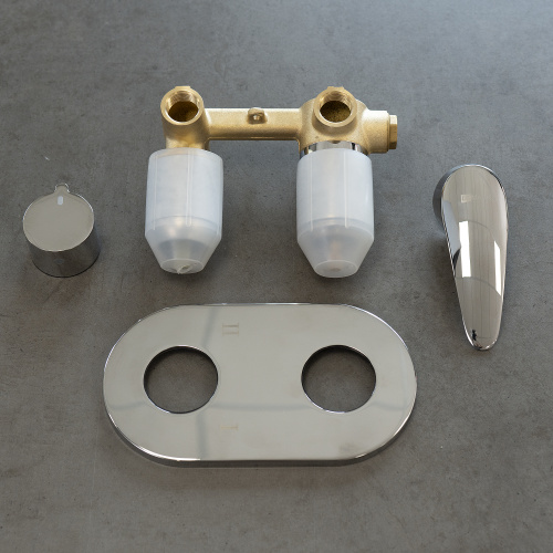 Смеситель для ванны и душа LeMark Linara LM0427C встраиваемый в стену хром - фото 4