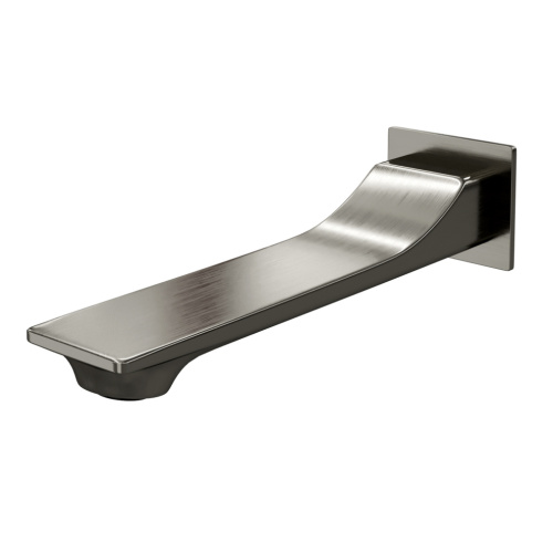 Излив для ванны WasserKRAFT Wiese 8400 A176 встраиваемый оружейная сталь - фото 2