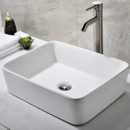 Раковина из сантехнического фарфора Teymi Helmi T50302 48х37 накладная цвет белый без отверстий под смеситель - фото 4