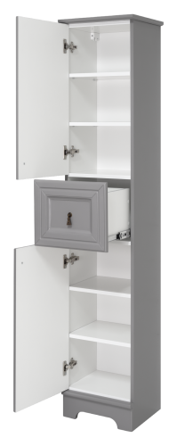 Шкаф-пенал Misty Лувр П-Лвр04035-1504Л 38х31х179 напольный - фото 4