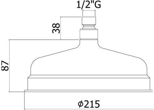 Верхний душ Paffoni Belinda ZSOF046CR хром - фото 2