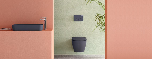 Клавиша смыва механическая Creavit GP2002.04 цвет антрацит - фото 3