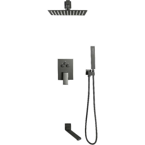 Душевая система ALMAes Eden TVZ-0817 встраиваемая цвет черный - фото 2